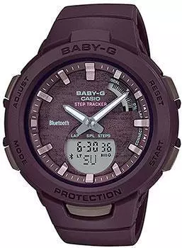 Японские наручные женские часы Casio BSA-B100AC-5AER. Коллекция Baby-G