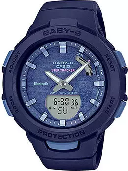 Японские наручные женские часы Casio BSA-B100AC-2AER. Коллекция Baby-G