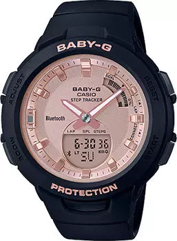 Японские наручные женские часы Casio BSA-B100MF-1AER. Коллекция Baby-G