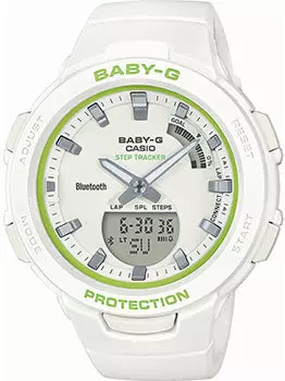 Японские наручные женские часы Casio BSA-B100SC-7AER. Коллекция Baby-G