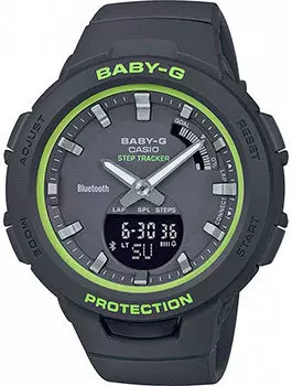 Японские наручные женские часы Casio BSA-B100SC-1AER. Коллекция Baby-G