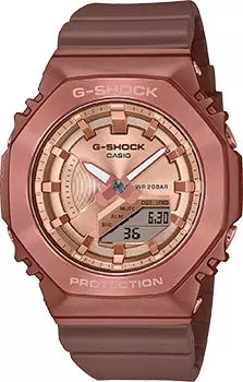 Японские наручные женские часы Casio GM-S2100BR-5A. Коллекция G-Shock