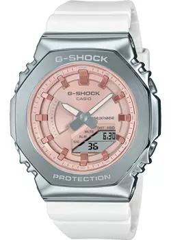 Японские наручные женские часы Casio GM-S2100WS-7A. Коллекция G-Shock