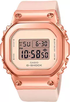 Японские наручные женские часы Casio GM-S5600PG-4ER. Коллекция G-Shock