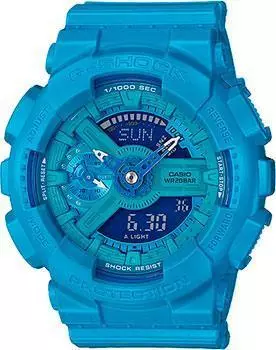 Японские наручные женские часы Casio GMA-S110VC-2A. Коллекция G-Shock