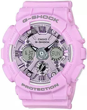 Японские наручные женские часы Casio GMA-S120DP-6AER. Коллекция G-Shock