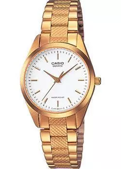 Японские наручные женские часы Casio LTP-1274G-7A. Коллекция Analog