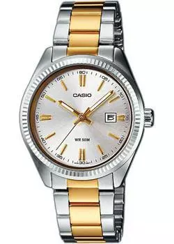 Японские наручные женские часы Casio LTP-1302PSG-7A. Коллекция Analog