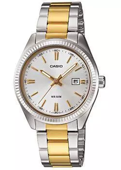 Японские наручные женские часы Casio LTP-1302SG-7A. Коллекция Analog