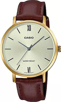 Японские наручные женские часы Casio LTP-VT01GL-9B. Коллекция Analog
