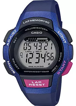 Японские наручные женские часы Casio LWS-1000H-2AVEF. Коллекция Digital