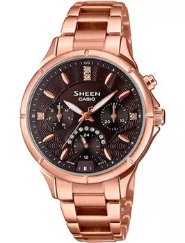 Японские наручные женские часы Casio SHE-3047PG-5AUER. Коллекция Sheen