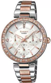 Японские наручные женские часы Casio SHE-3068SPG-7AUER. Коллекция Sheen