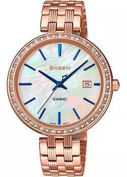 Японские наручные женские часы Casio SHE-4052PG-2AUEF. Коллекция Sheen