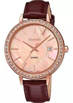 Японские наручные женские часы Casio SHE-4052PGL-4AUEF. Коллекция Sheen