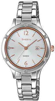 Японские наручные женские часы Casio SHE-4533D-7AUER. Коллекция Sheen