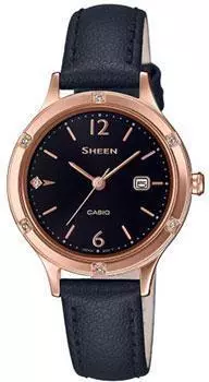 Японские наручные женские часы Casio SHE-4533PGL-1AUER. Коллекция Sheen