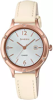 Японские наручные женские часы Casio SHE-4533PGL-7AUER. Коллекция Sheen