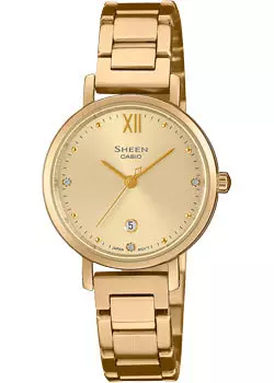 Японские наручные женские часы Casio SHE-4540G-9A. Коллекция Sheen