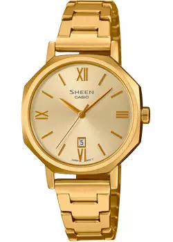Японские наручные женские часы Casio SHE-4554G-9A. Коллекция Sheen