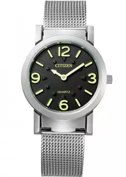 Японские наручные женские часы Citizen AC2200-55E. Коллекция Basic