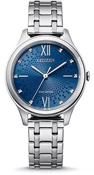 Японские наручные женские часы Citizen EM0500-73L. Коллекция Eco-Drive