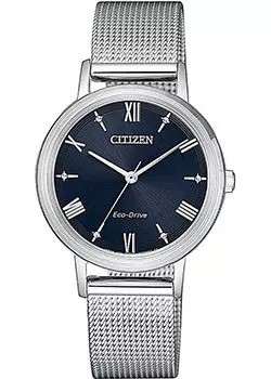 Японские наручные женские часы Citizen EM0571-83L. Коллекция Eco-Drive