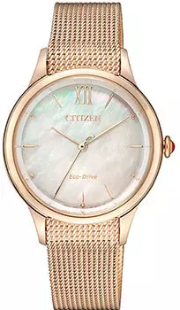 Японские наручные женские часы Citizen EM0813-86Y. Коллекция Elegance