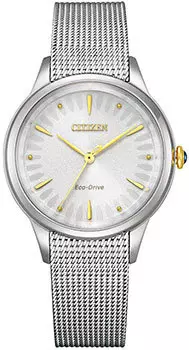 Японские наручные женские часы Citizen EM0814-83A. Коллекция Elegance