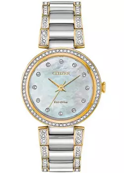 Японские наручные женские часы Citizen EM0844-58D. Коллекция Eco-Drive