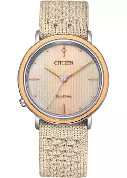 Японские наручные женские часы Citizen EM1006-40A. Коллекция Eco-Drive
