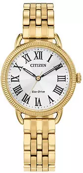 Японские наручные женские часы Citizen EM1052-51A. Коллекция Elegance