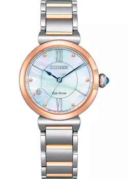 Японские наручные женские часы Citizen EM1074-82D. Коллекция Eco-Drive