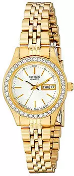 Японские наручные женские часы Citizen EQ0532-55D. Коллекция Elegance