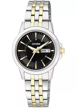 Японские наручные женские часы Citizen EQ0608-55EE. Коллекция Classic