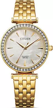 Японские наручные женские часы Citizen ER0212-50Y. Коллекция Elegance