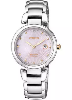 Японские наручные женские часы Citizen EW2506-81Y. Коллекция Eco-Drive