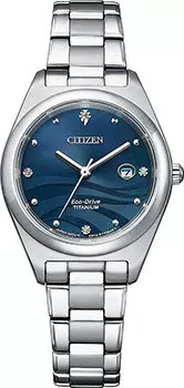 Японские наручные женские часы Citizen EW2600-83L. Коллекция Super Titanium