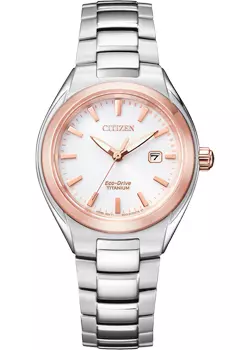 Японские наручные женские часы Citizen EW2616-83A. Коллекция Super Titanium