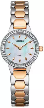 Японские наручные женские часы Citizen EZ7016-50D. Коллекция Elegance