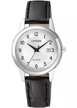 Японские наручные женские часы Citizen FE1081-08A. Коллекция Eco-Drive