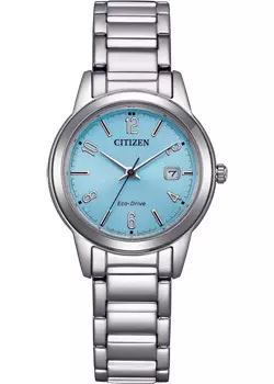 Японские наручные женские часы Citizen FE1241-71L. Коллекция Eco-Drive