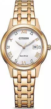 Японские наручные женские часы Citizen FE1243-83A. Коллекция Eco-Drive
