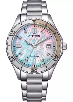 Японские наручные женские часы Citizen FE6170-88D. Коллекция Eco-Drive