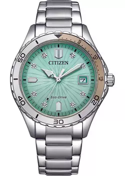 Японские наручные женские часы Citizen FE6170-88L. Коллекция Eco-Drive