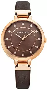 женские часы Romanson RL0B15LLR(BN). Коллекция Leather