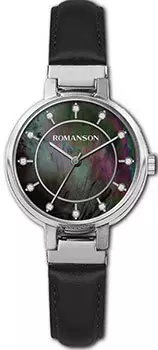 женские часы Romanson RL0B15LLW(BK). Коллекция Leather