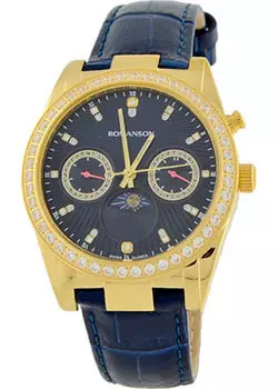 женские часы Romanson RL4210QLG(BU). Коллекция Adel