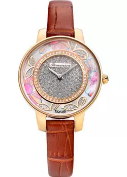 женские часы Romanson RL9A03LLG(WH). Коллекция Floroje