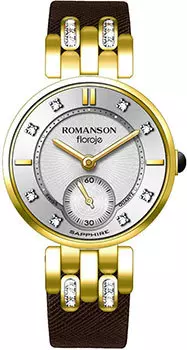 женские часы Romanson RL9A10QLG(WH). Коллекция Floroje